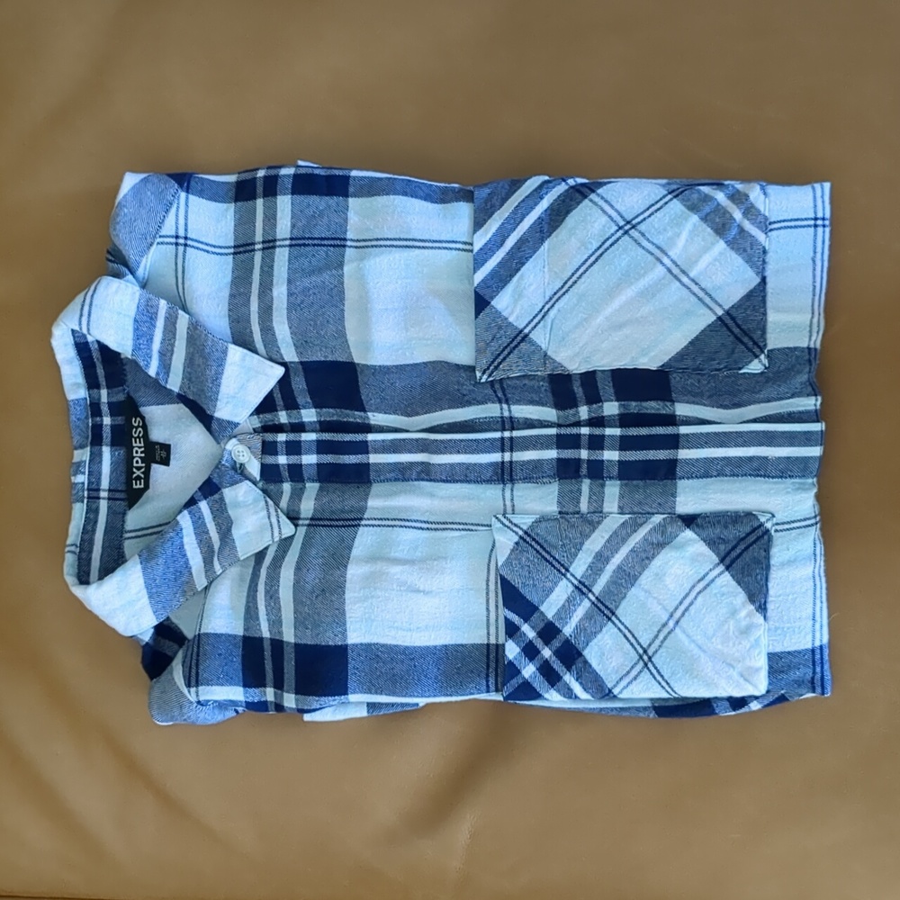 Express Button-Down, Buttery Soft Flannel - image 4